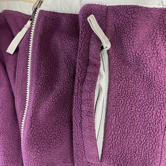 The North Face Denali Fleece Jacket Girls Medium Purple Gray Polartec Full Zip - Picture 15 of 16